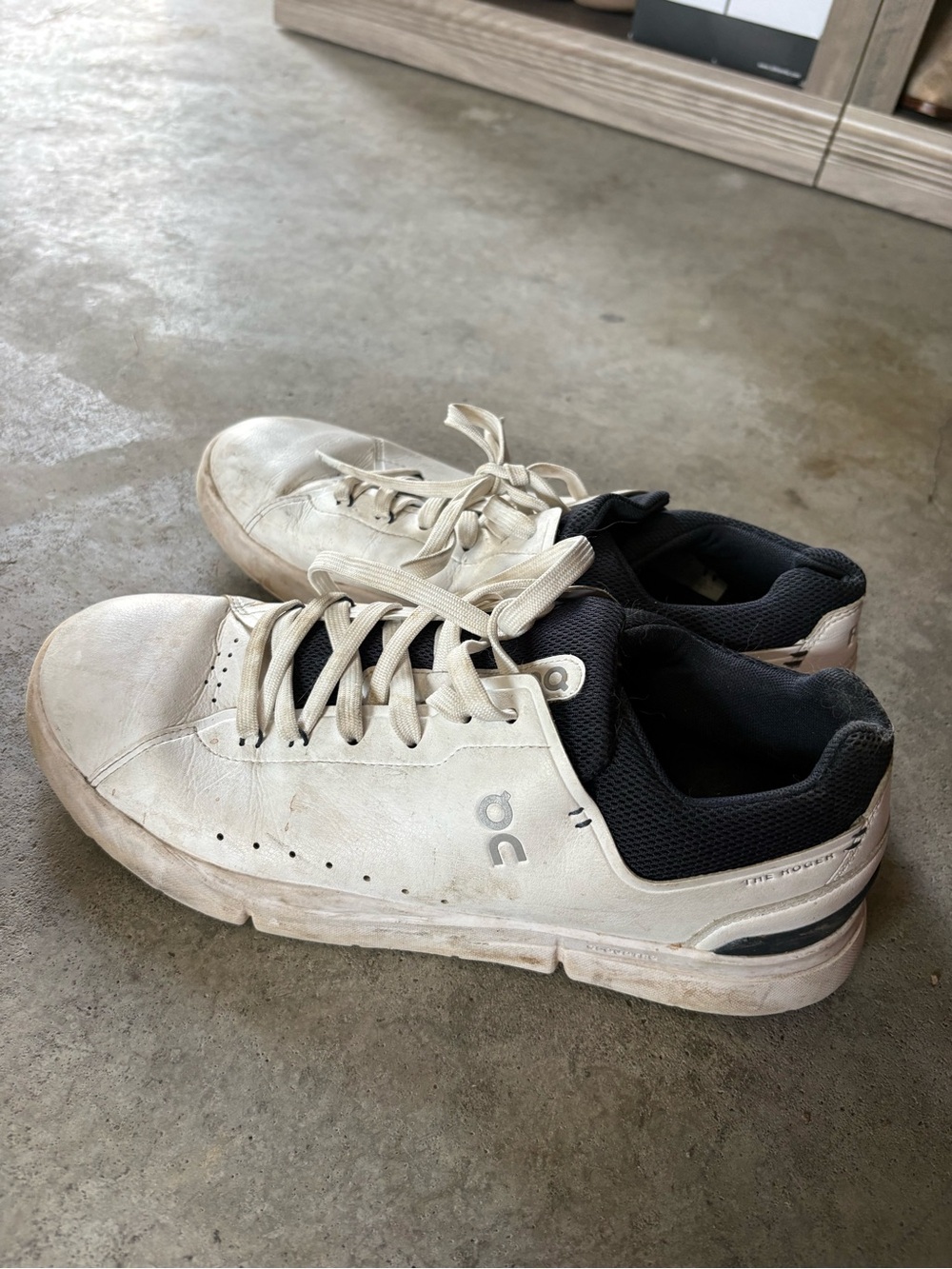 On Running White and Black Men's Sneakers with Subtle Logo